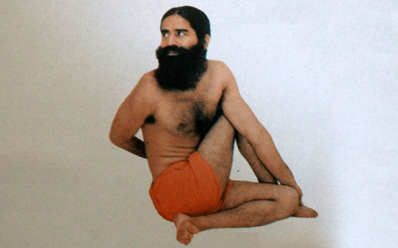 Ardha Matsyendrasana by Baba Ramdev