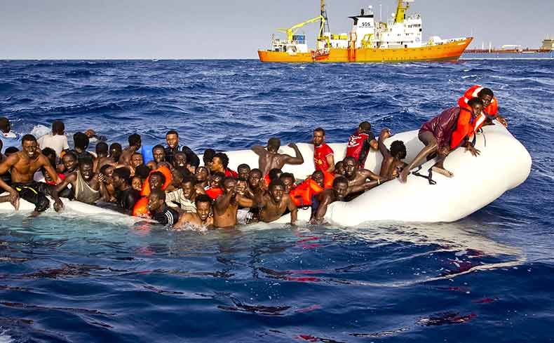 Migrants drowned in Mediterranean Sea