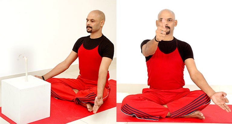 Learn Yoga for good Eyesight - Candle gazing and focusing