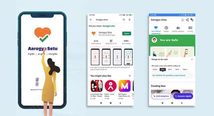 How the Aarogya Setu mobile application works?