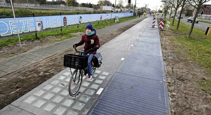 Netherlands initiated world's first Solar Bike Path