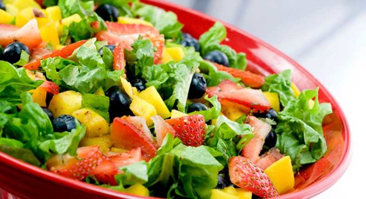 Some interesting features of eating salad
