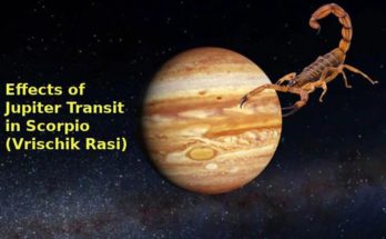 Jupiter Transit in Scorpio creates various effects in human life