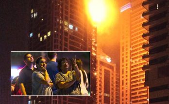 World’s one of the tallest apartment buildings in Dubai engulfed in fire