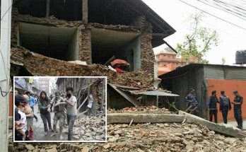 An earthquake of 7.8 magnitude hits Nepal – more than 700 people died