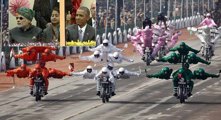 Presence of Obama at Indian Republic Day Parade