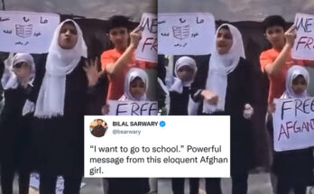 A girl’s response of protest against Islamic fundamentalism