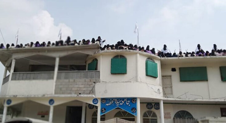 Afghan Taliban flags hoisted on Jamia Hafsa seminary in Pakistan